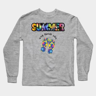 Summer is my favorite color Long Sleeve T-Shirt